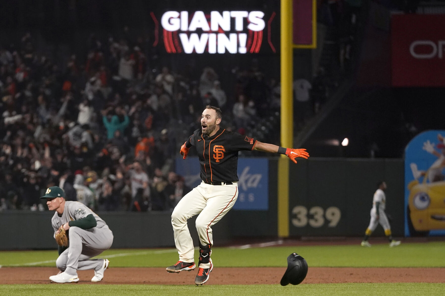 APTOPIX Athletics Giants Baseball
